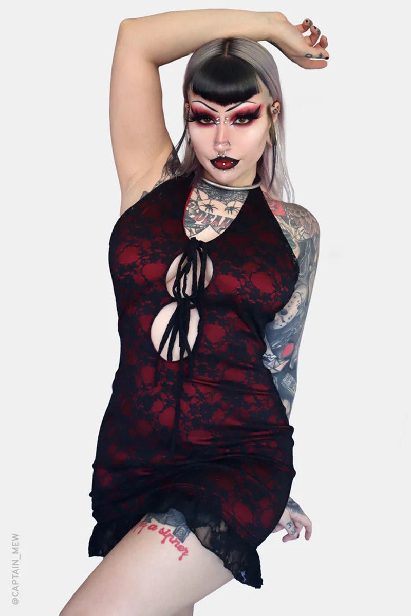 Blair Mini Dress - dresses - VampireFreaks - Forest Ink