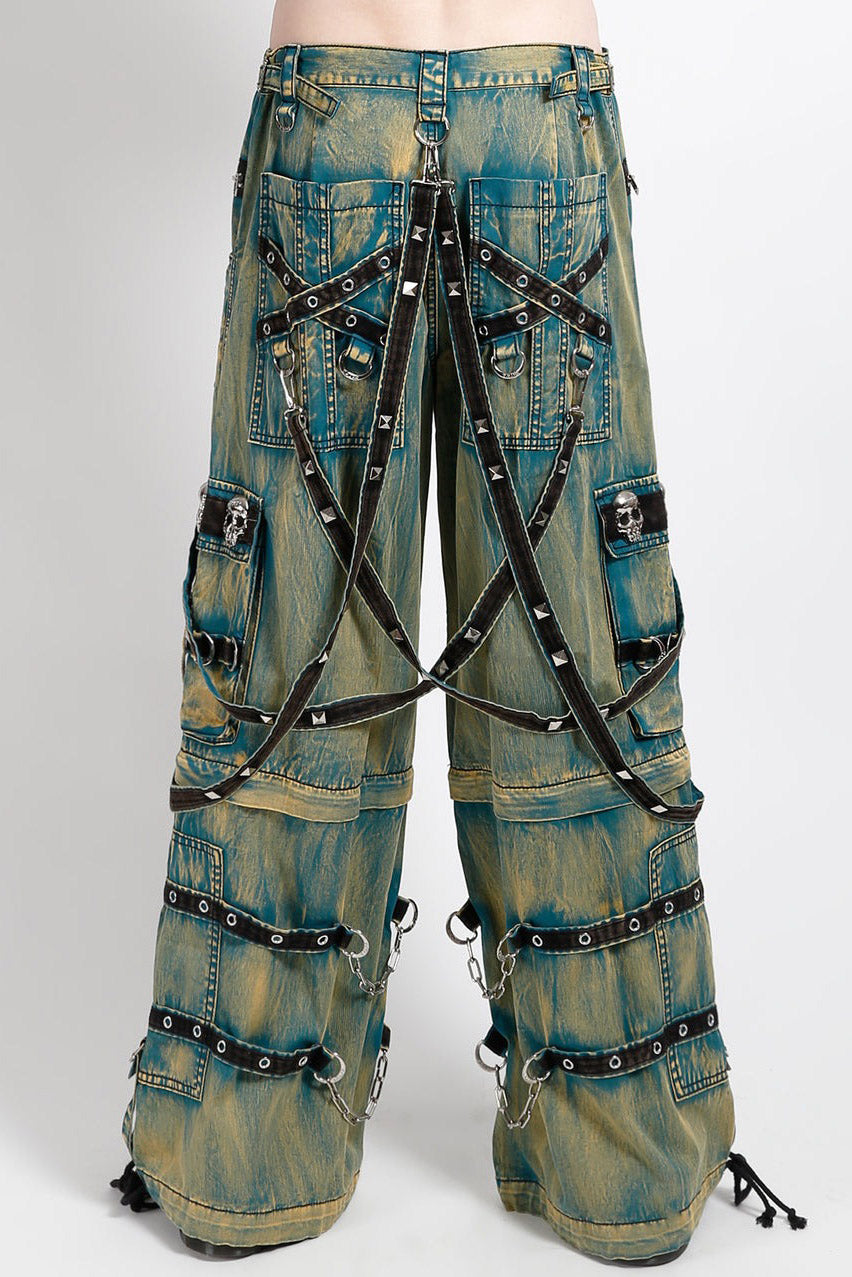 mens pierced punk rock pants 