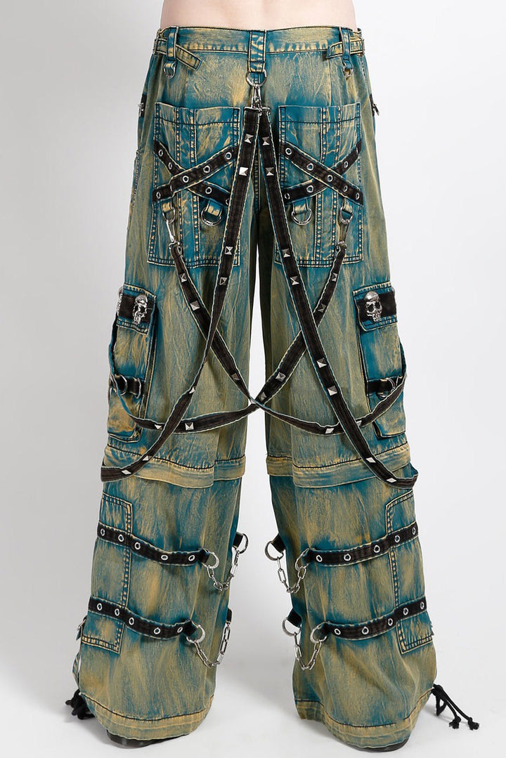 mens pierced punk rock pants 