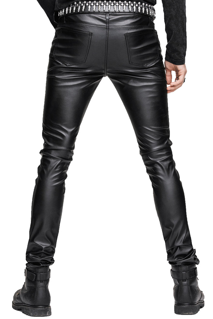 Bleak Legions Vegan Leather Pants - mens pants - VampireFreaks - Devil Fashion