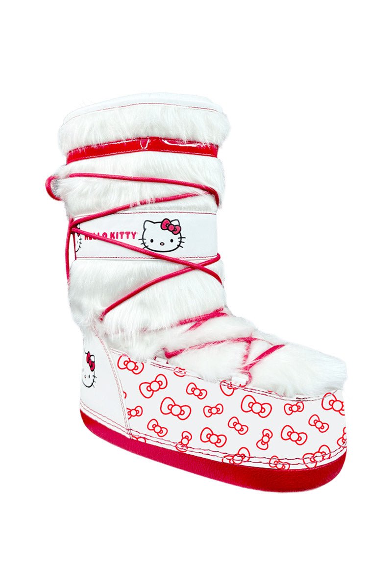 Blizz Hello Kitty Snow Boots [White/Red] - womens shoes - VampireFreaks - YRU