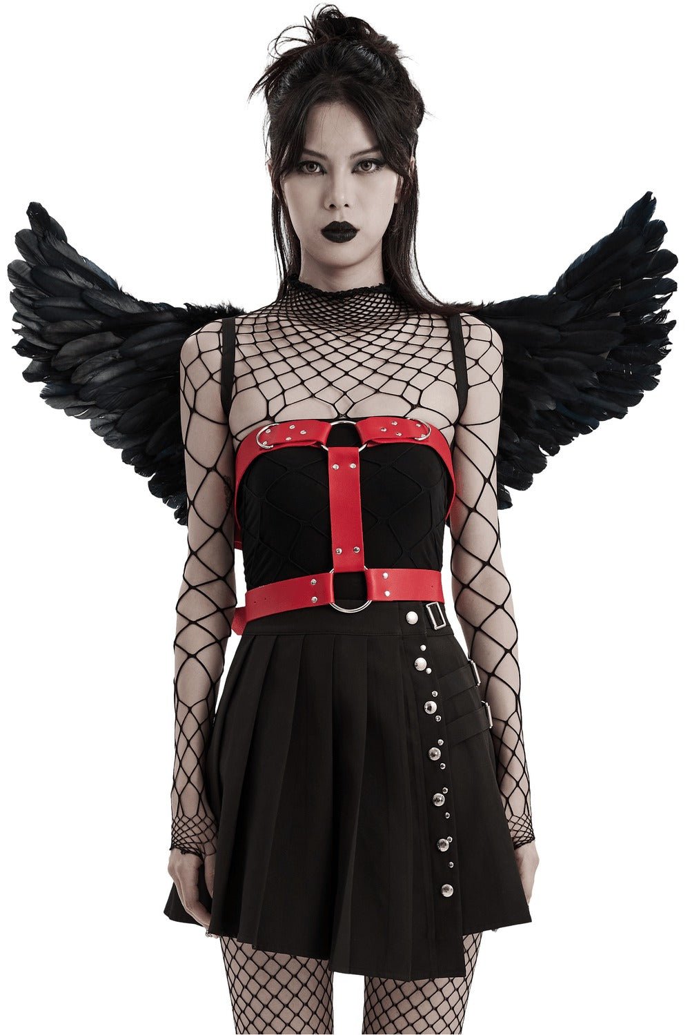 Blood Birdwings Harness [Black/Red] - belts - VampireFreaks - Punk Rave