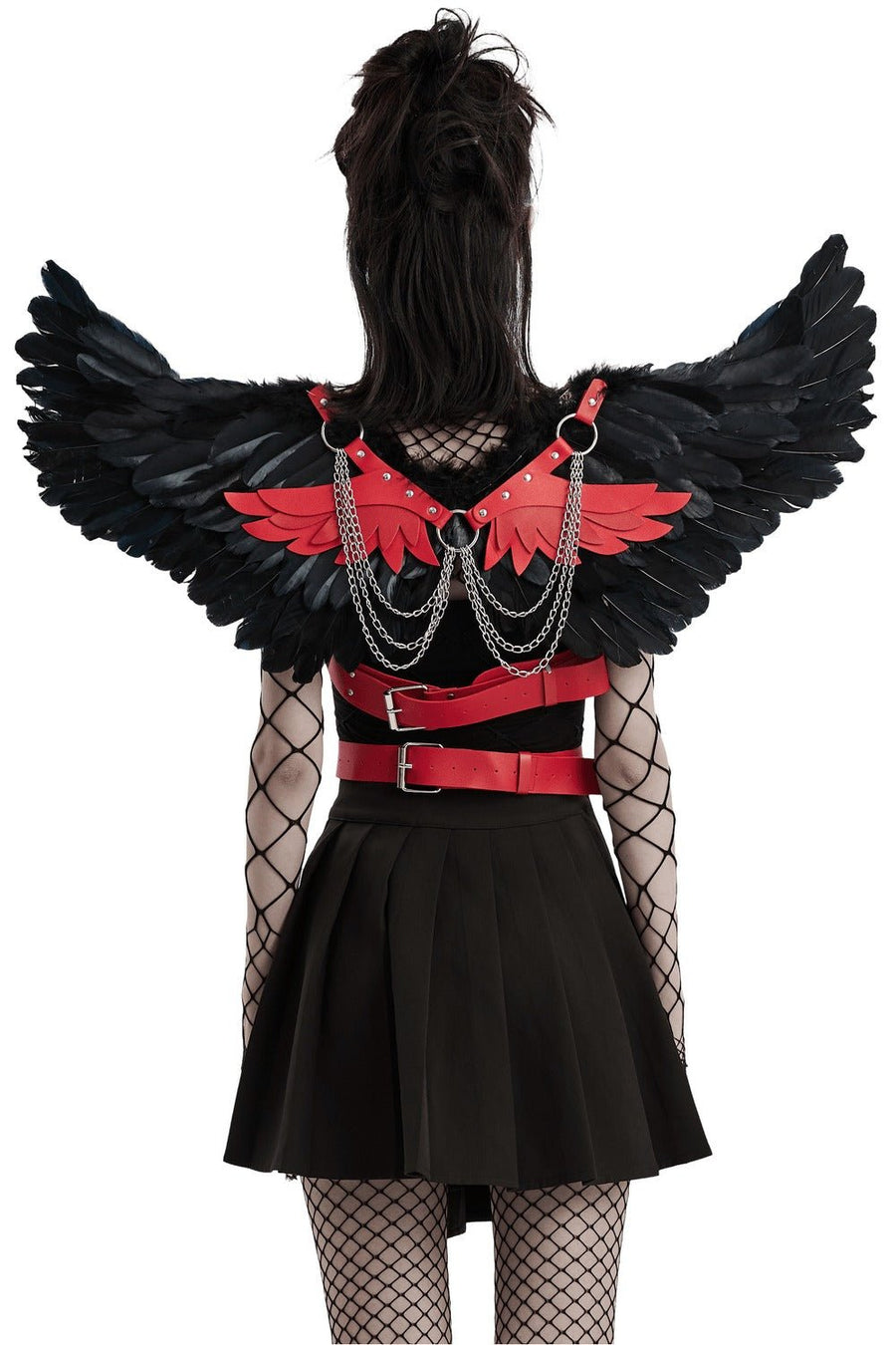 Blood Birdwings Harness [Black/Red] - belts - VampireFreaks - Punk Rave