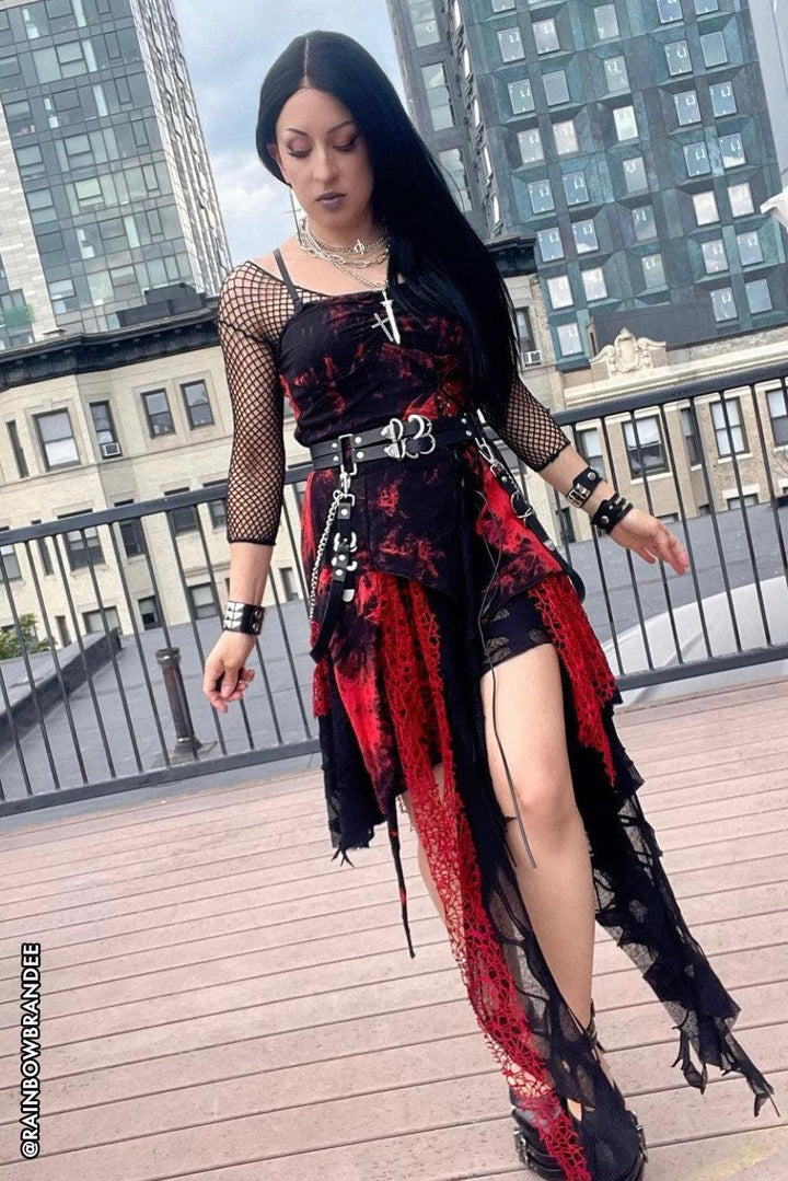 Blood Bride Distressed Punk Dress - dresses - VampireFreaks - Dark In Love