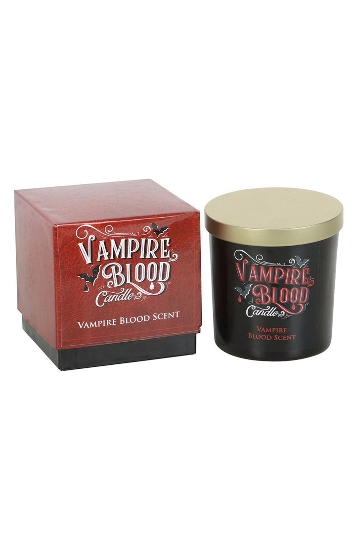 goth red wax candle