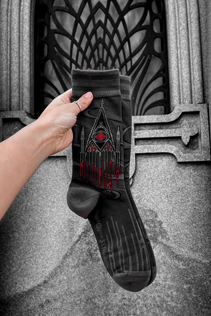 Blood Cathedral Socks - socks & stockings - VampireFreaks - FootClothes