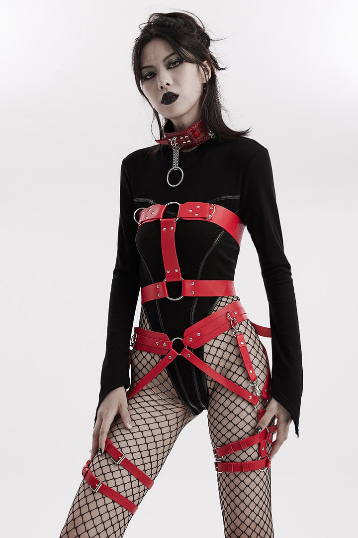 Blood Countess Body Harness [RED] - belts - VampireFreaks - Punk Rave