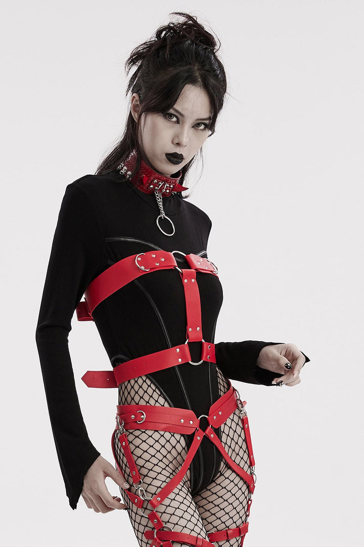 Blood Countess Body Harness [RED] - belts - VampireFreaks - Punk Rave