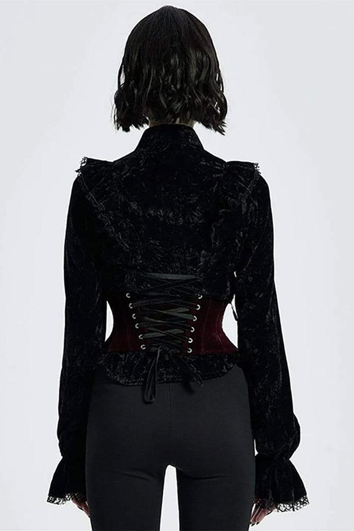 Blood Countess Victorian Corset [RED] - womens tops - VampireFreaks - Punk Rave