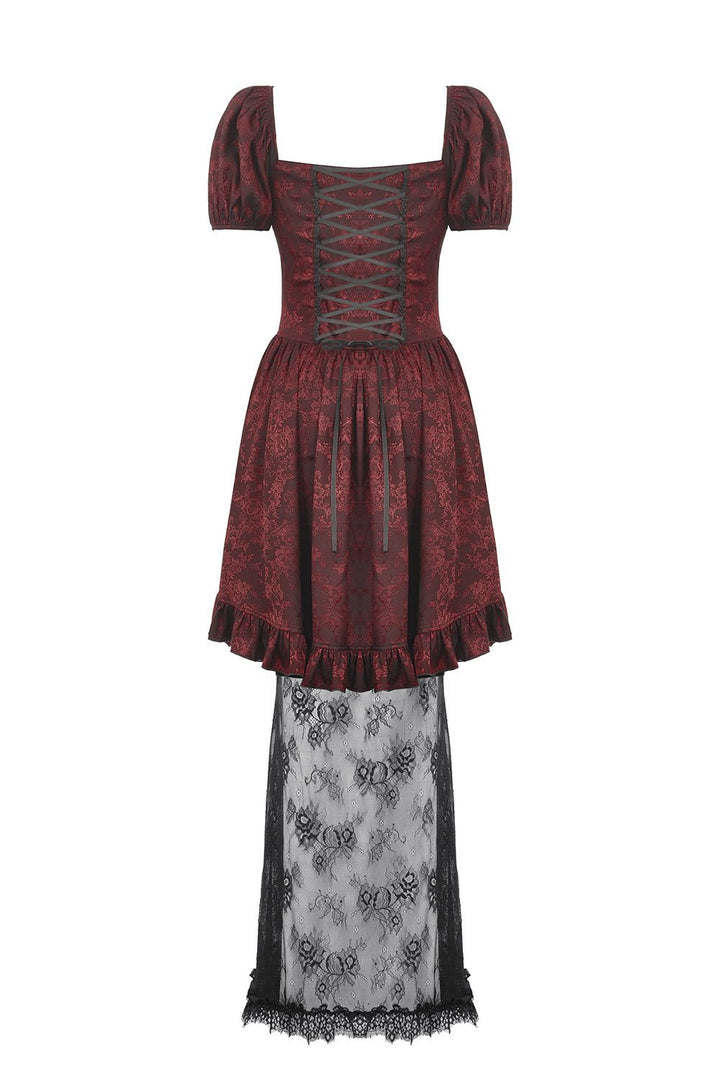 Blood Court Puffed Sleeve Gothic Dress - dresses - VampireFreaks - Dark In Love