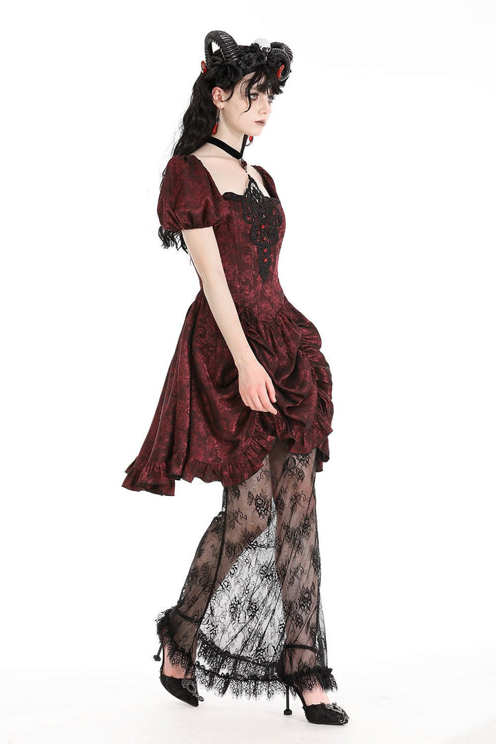 Blood Court Puffed Sleeve Gothic Dress - dresses - VampireFreaks - Dark In Love