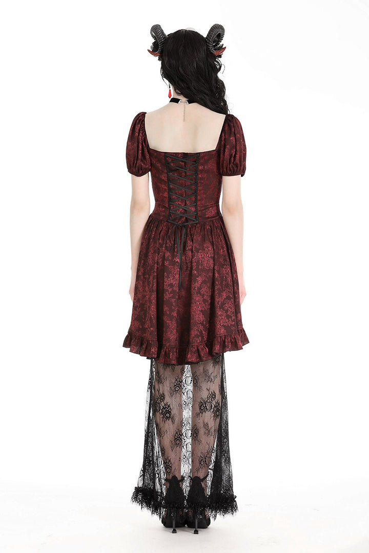 Blood Court Puffed Sleeve Gothic Dress - dresses - VampireFreaks - Dark In Love