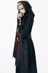 Blood Crimson Satin - Lined Cloak - womens outerwear - VampireFreaks - Devil Fashion
