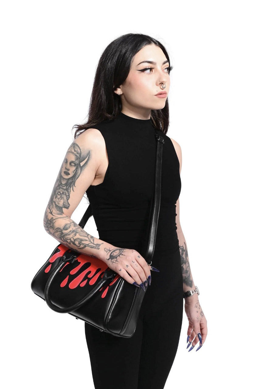 gothic rockabilly blood handbag by foxblood