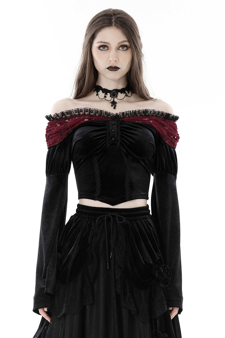 Blood Fantasia Velvet Top - womens tops - VampireFreaks - Dark In Love