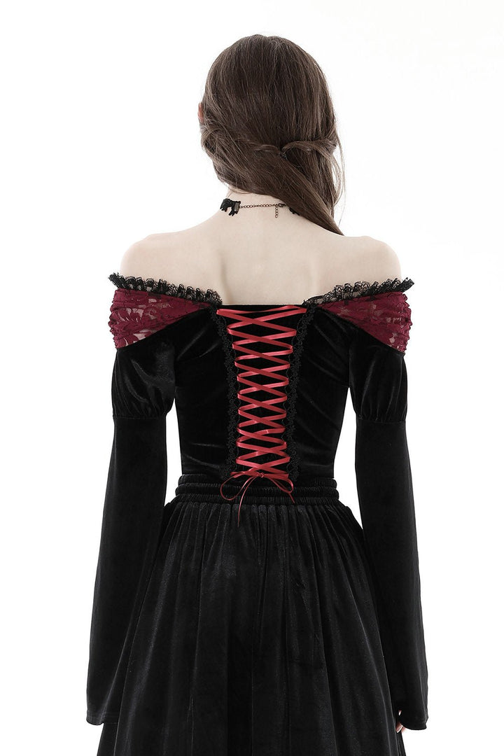 Blood Fantasia Velvet Top - womens tops - VampireFreaks - Dark In Love