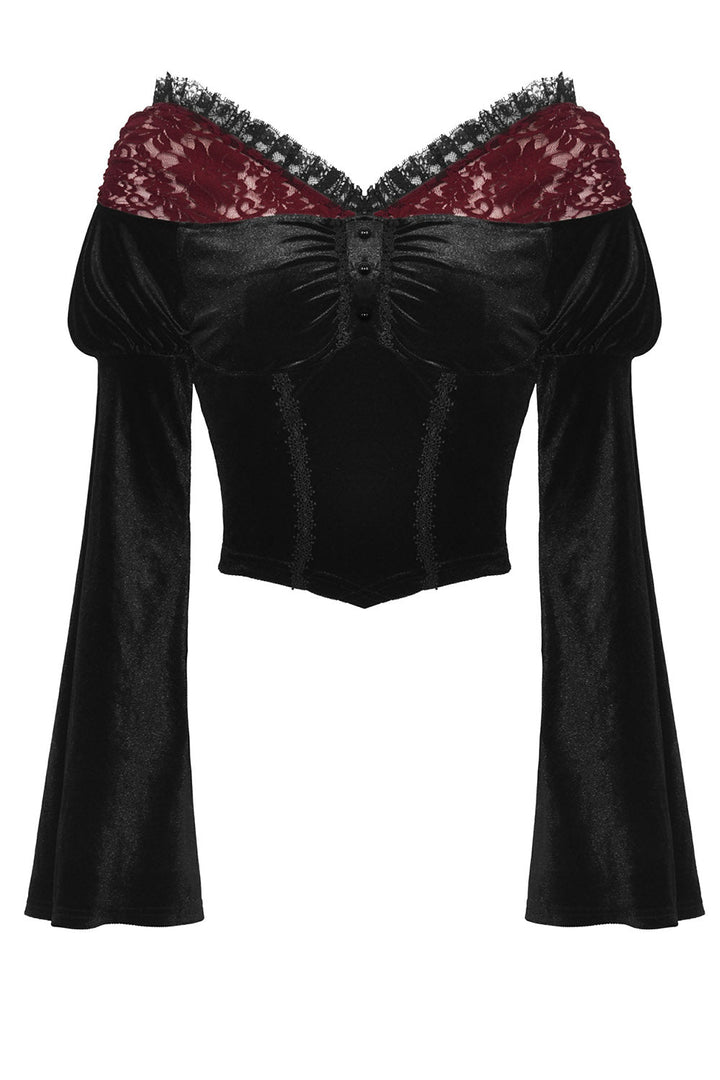 Blood Fantasia Velvet Top - womens tops - VampireFreaks - Dark In Love