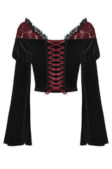 Blood Fantasia Velvet Top - womens tops - VampireFreaks - Dark In Love