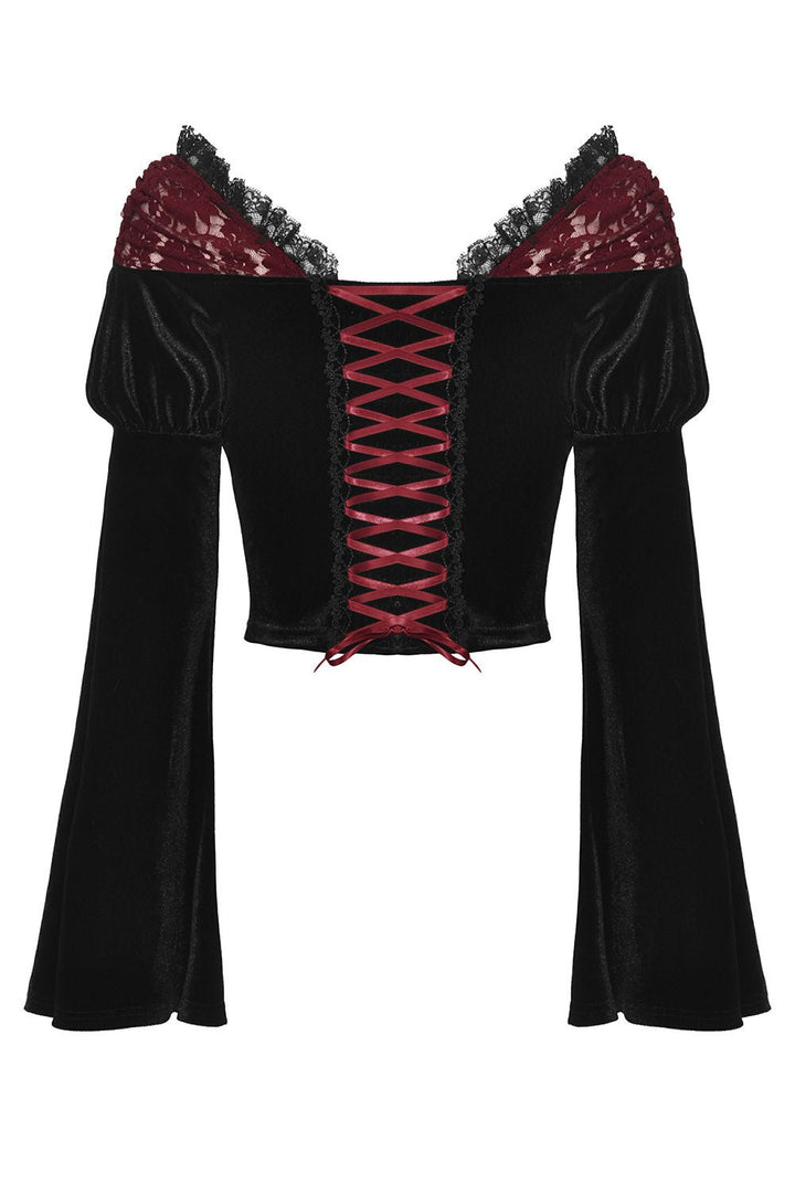 Blood Fantasia Velvet Top - womens tops - VampireFreaks - Dark In Love