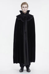 Blood House Black Velvet Cloak - mens outerwear - VampireFreaks - Devil Fashion