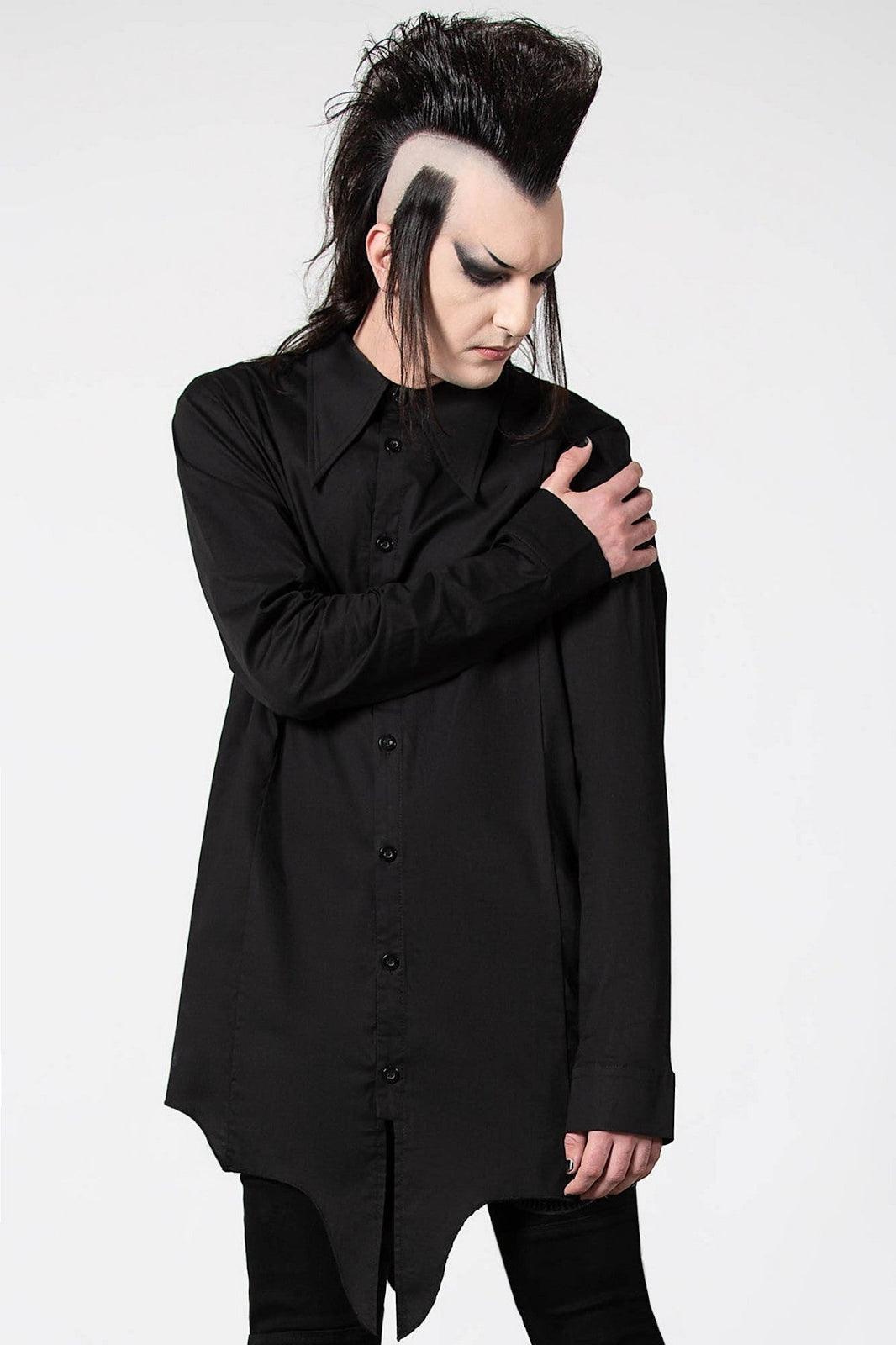 Blood Kin Longline Shirt [Unisex] - mens tops - VampireFreaks - Killstar