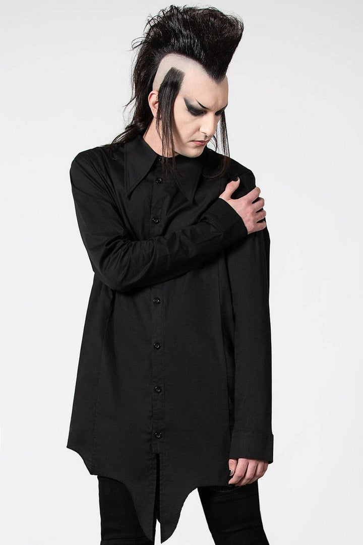 Blood Kin Longline Shirt [Unisex] - mens tops - VampireFreaks - Killstar