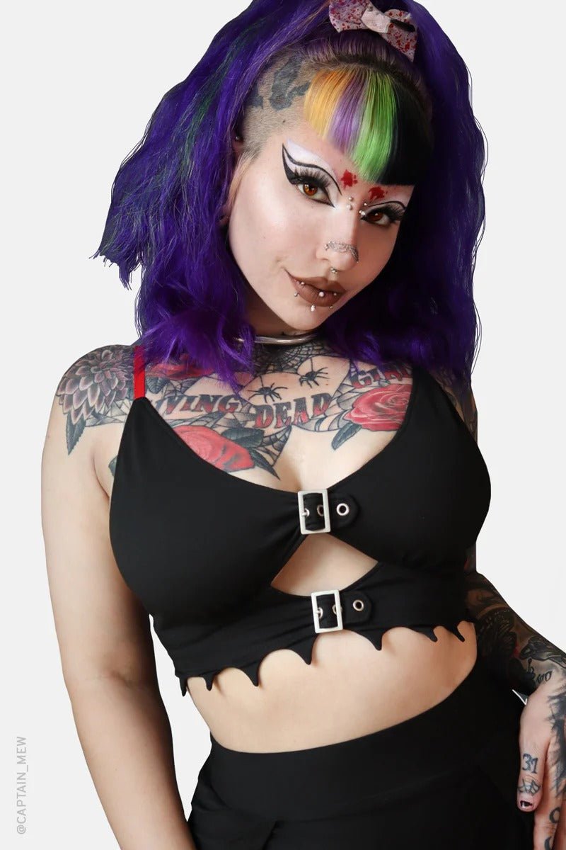 Blood Lust Bralette - womens tops - VampireFreaks - Forest Ink