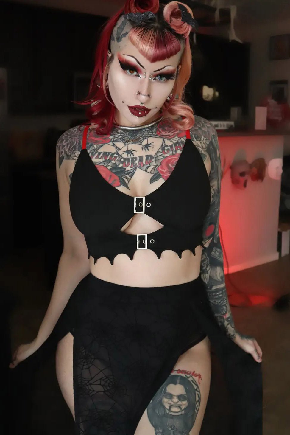 Blood Lust Bralette - womens tops - VampireFreaks - Forest Ink