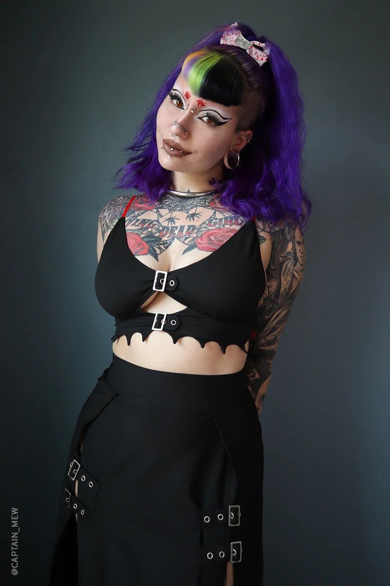 Blood Lust Bralette - womens tops - VampireFreaks - Forest Ink