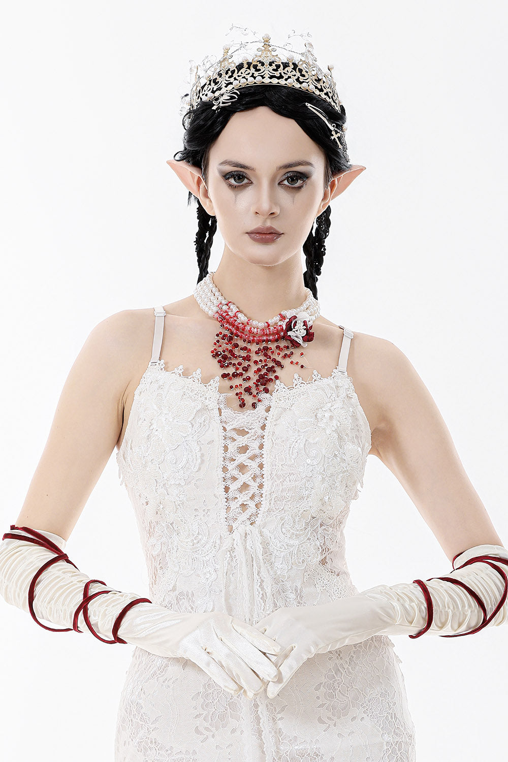 bloody pearl necklace