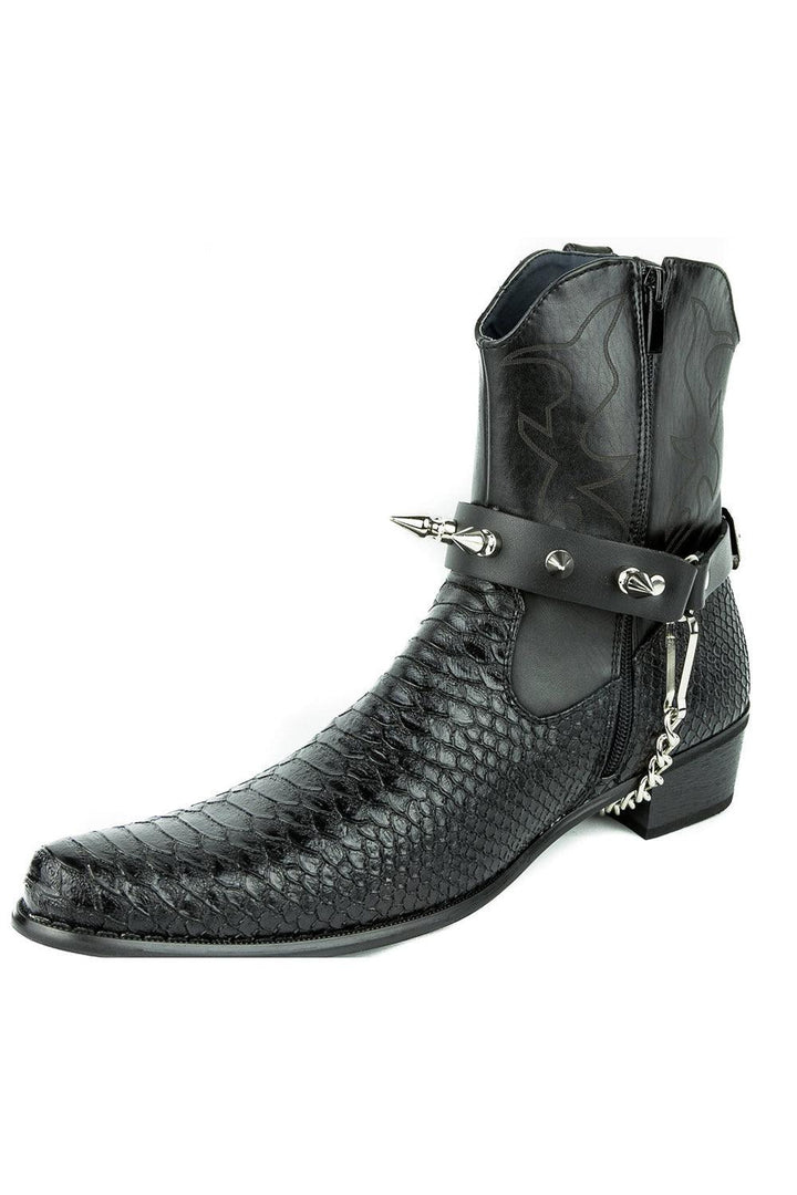 Blood Oath Rivet Spike Bootstrap - mens shoes - VampireFreaks - Funk Plus