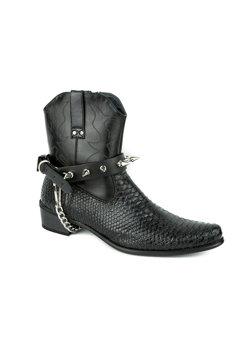 Blood Oath Rivet Spike Bootstrap - mens shoes - VampireFreaks - Funk Plus