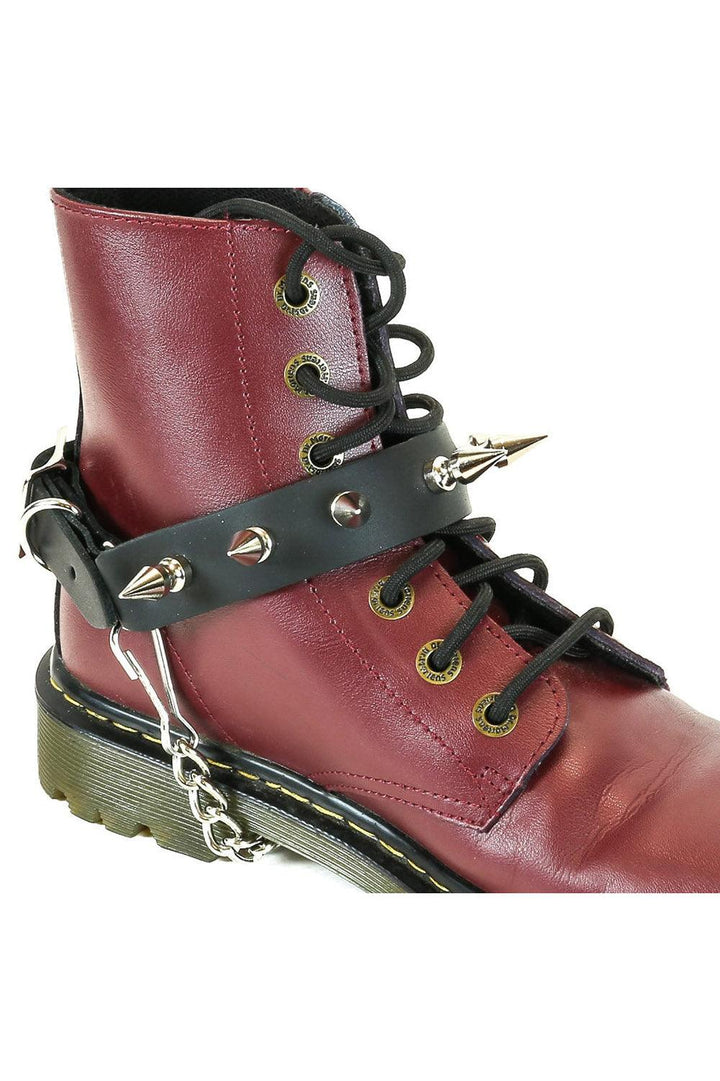 Blood Oath Rivet Spike Bootstrap - mens shoes - VampireFreaks - Funk Plus