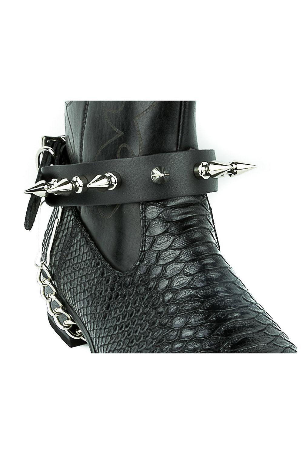 Blood Oath Rivet Spike Bootstrap - mens shoes - VampireFreaks - Funk Plus