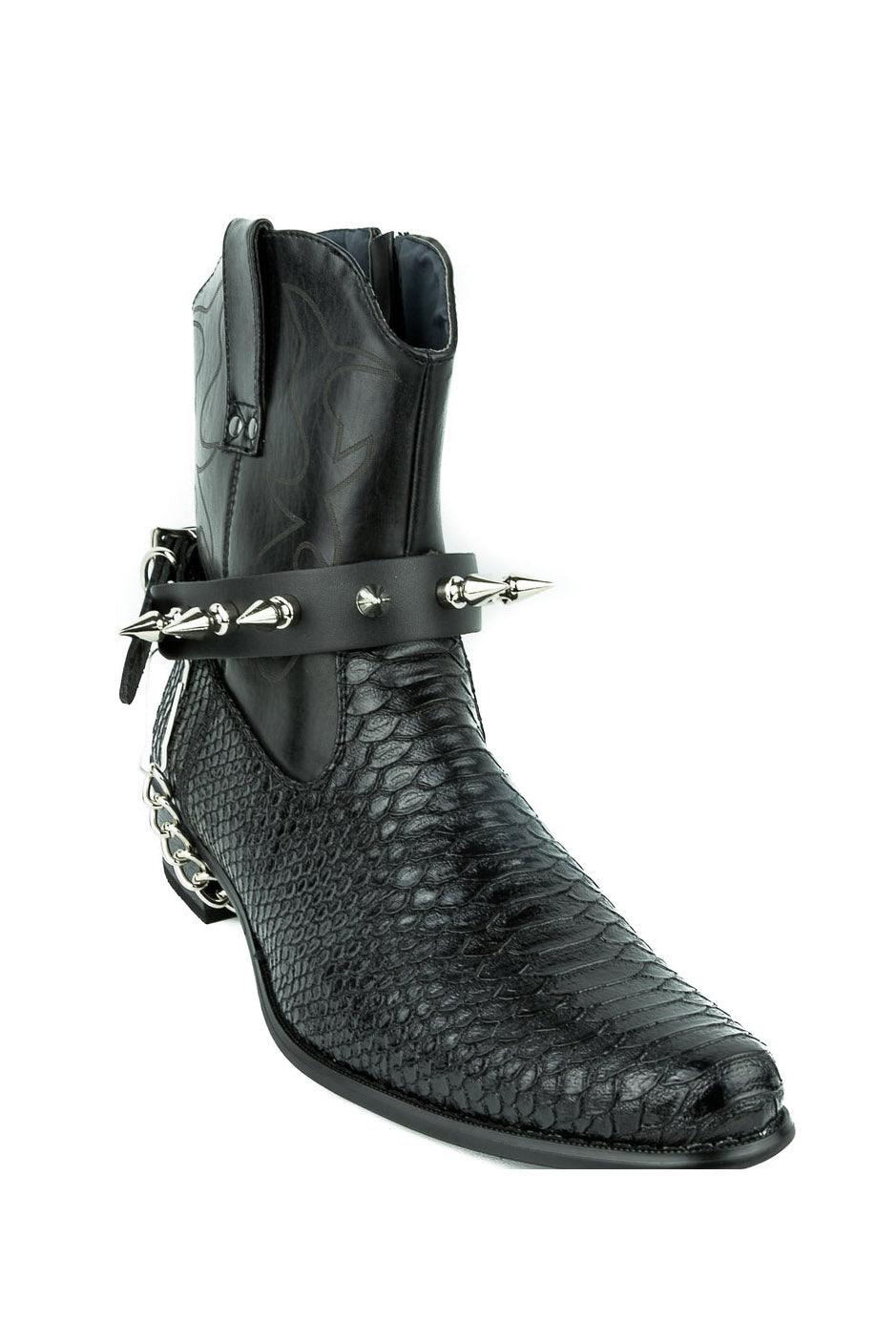 Blood Oath Rivet Spike Bootstrap - mens shoes - VampireFreaks - Funk Plus