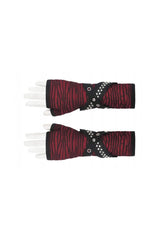 Blood Oath Striped Arm Warmers - gloves & armwarmers - VampireFreaks - Dark In Love