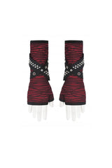 Blood Oath Striped Arm Warmers - gloves & armwarmers - VampireFreaks - Dark In Love