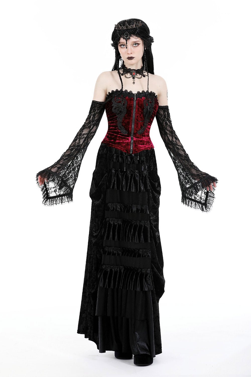 Blood Pact Corset Top - womens tops - VampireFreaks - Dark In Love