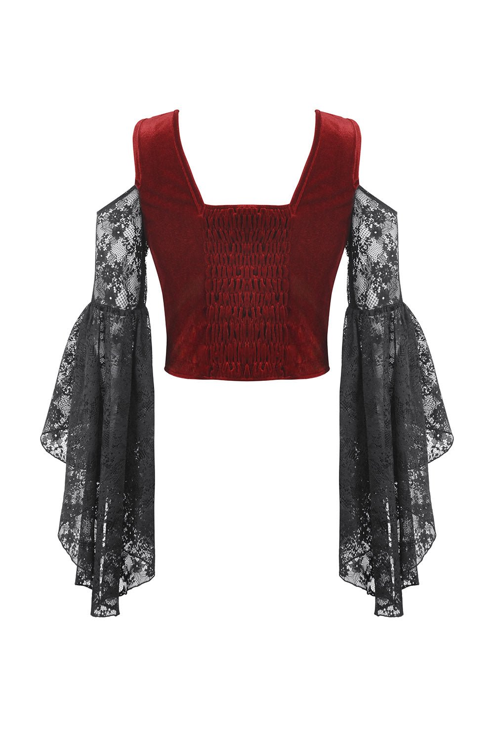 Blood Pact Embroidered Cold Shoulder Top - womens tops - VampireFreaks - Dark In Love