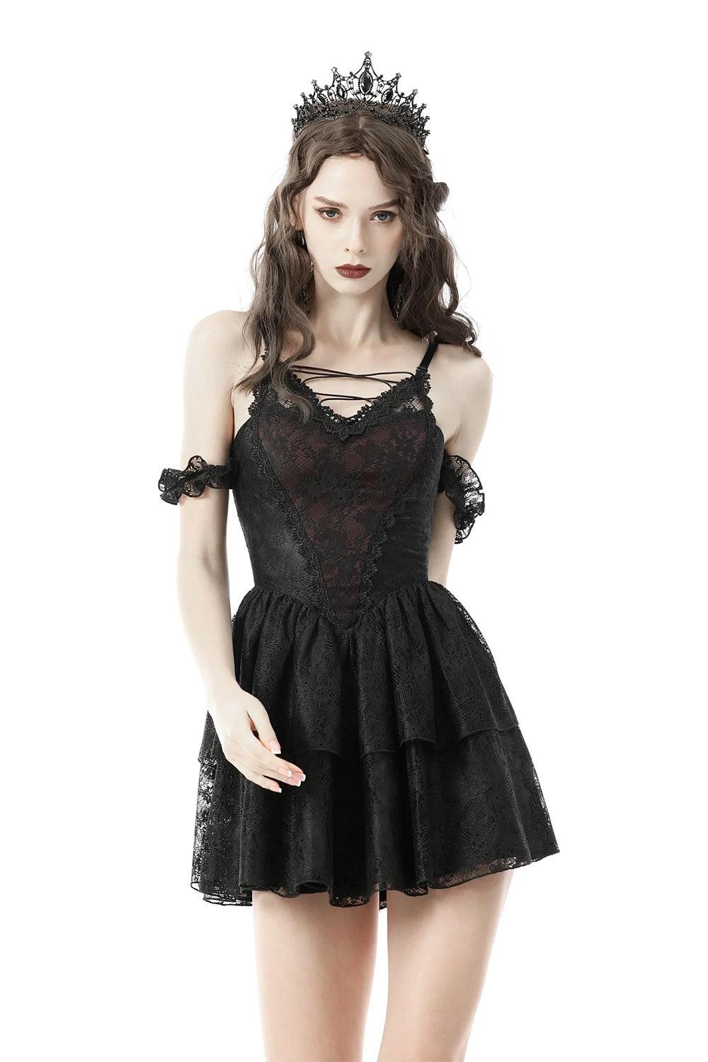 Blood Red Rose Ruffle Dress - Dresses - VampireFreaks - Dark In Love