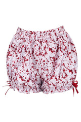 halloween scary movie womens blood-splatter shorts