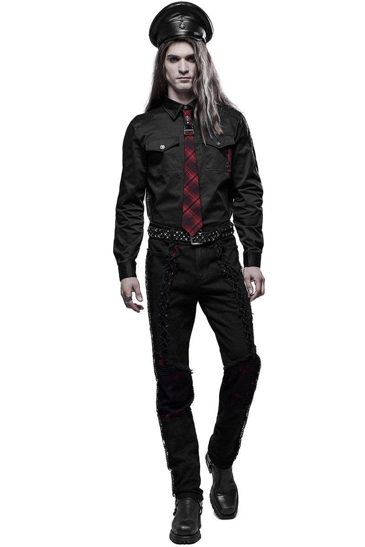 Bloodbath Lace - Up Pants - mens pants - VampireFreaks - Punk Rave