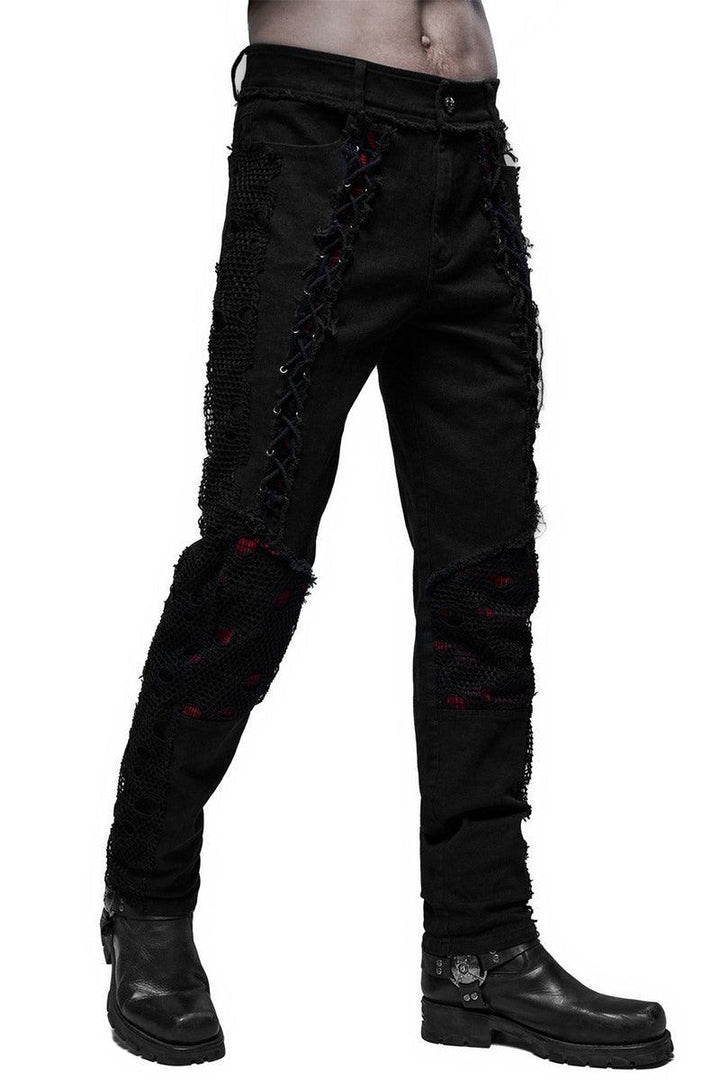 Bloodbath Lace - Up Pants - mens pants - VampireFreaks - Punk Rave