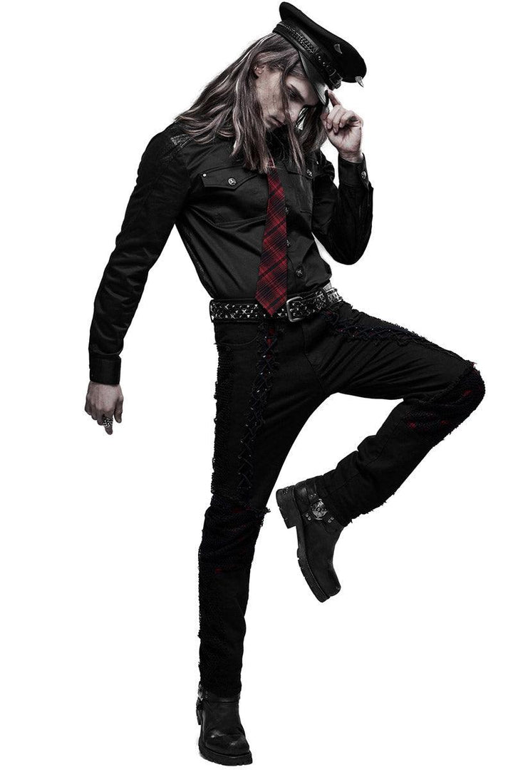 Bloodbath Lace - Up Pants - mens pants - VampireFreaks - Punk Rave