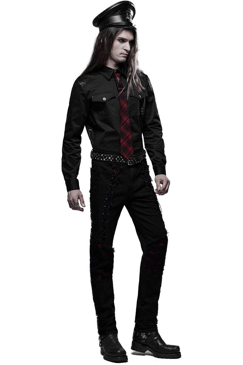 Bloodbath Lace - Up Pants - mens pants - VampireFreaks - Punk Rave