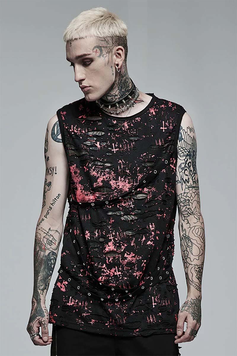 Bloodbath Shredded Tee - mens tops - VampireFreaks - Punk Rave