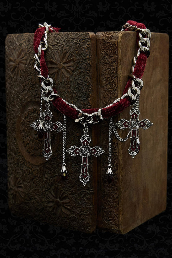 Blooddrop Vampire Goth Necklace [Red] - jewelry - VampireFreaks - Punk Rave