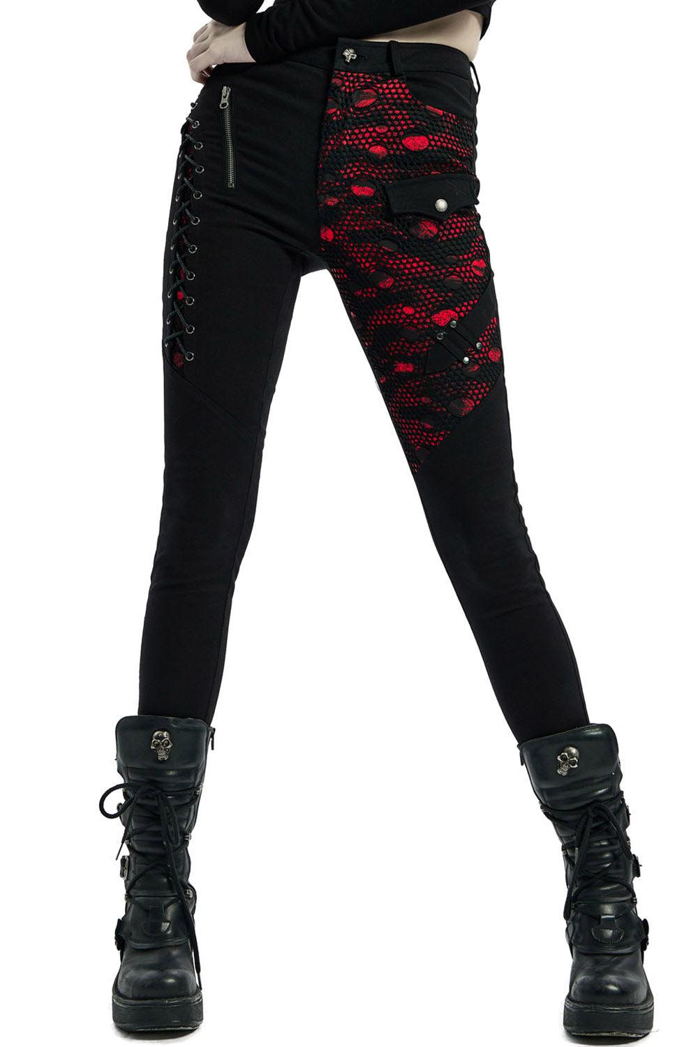 Bloodletting Black Denim Distressed Pants - womens bottoms - VampireFreaks - Punk Rave