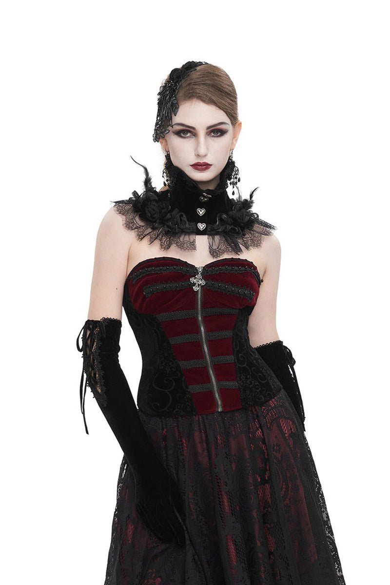 Bloodletting Vampire Goth Corset - womens tops - VampireFreaks - Devil Fashion