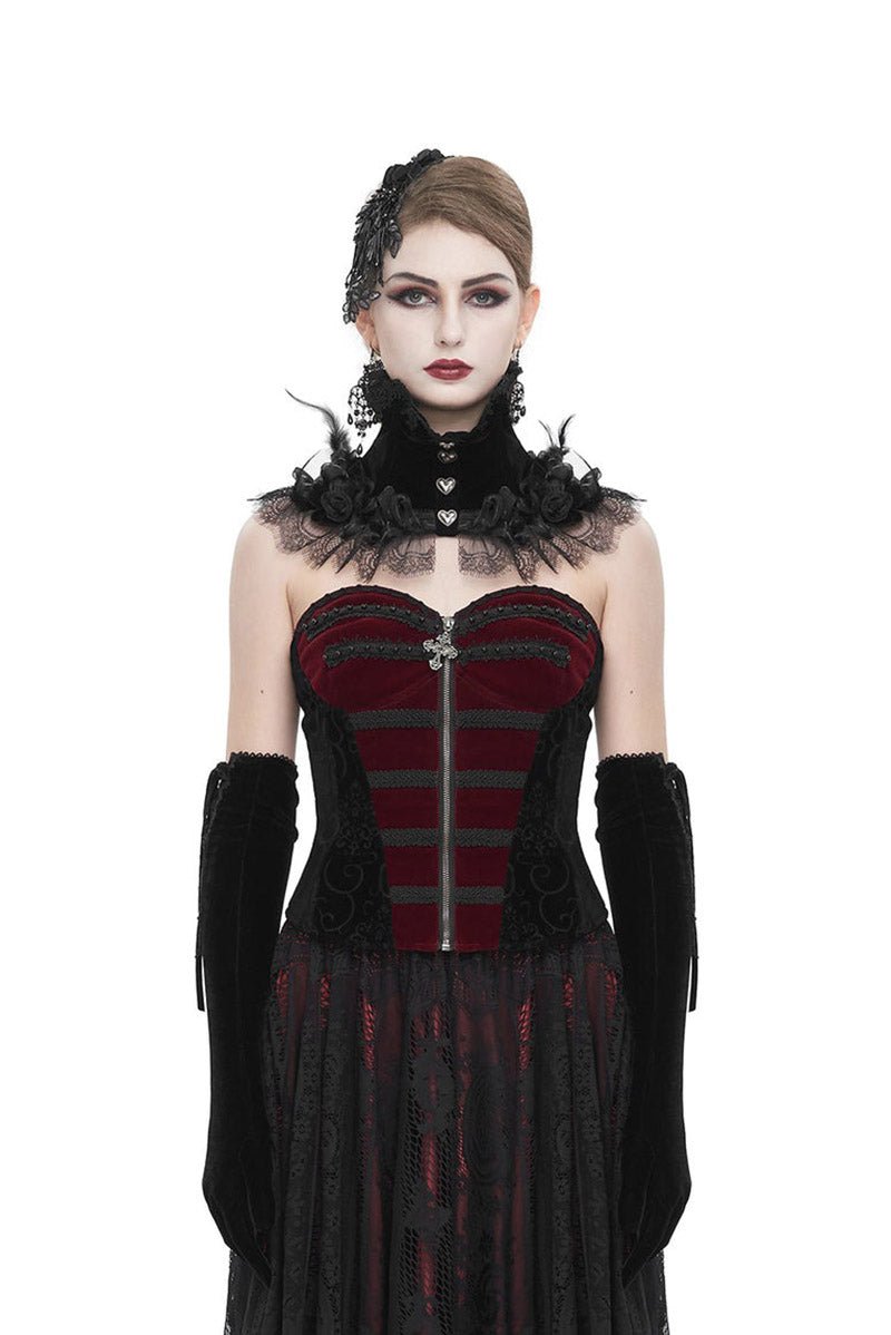 Bloodletting Vampire Goth Corset - womens tops - VampireFreaks - Devil Fashion